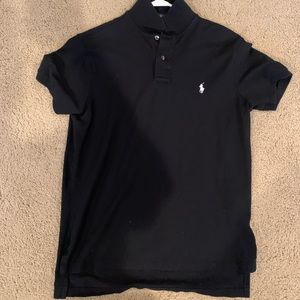 Polo Ralph Lauren Collared Neck Tee- Black